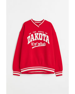 Oversized Sweatshirt Rød/dakota
