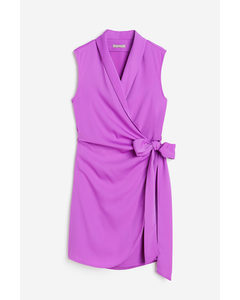 Blazer Wrap Dress Purple