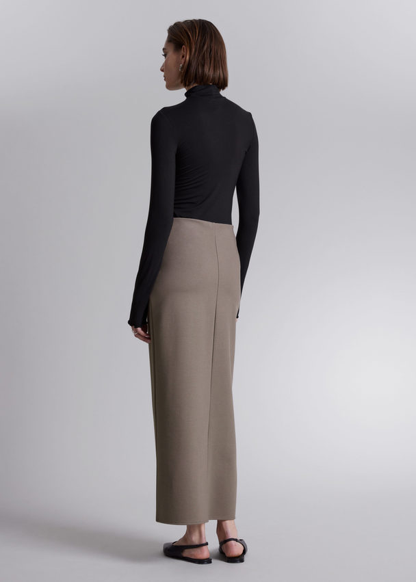 & Other Stories Pencil Maxi Skirt Mole