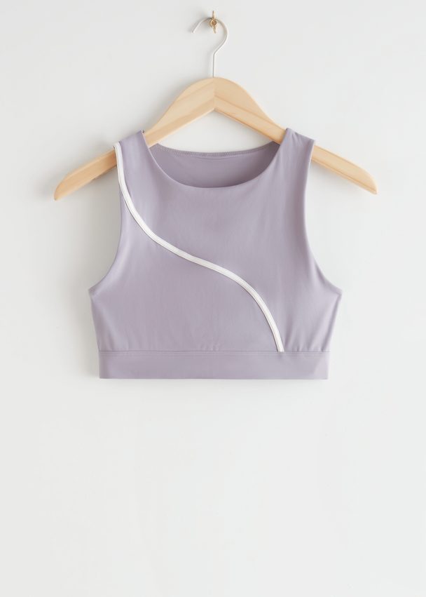 & Other Stories Yoga Bra Lilac
