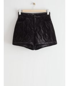 Quilted Shorts Black