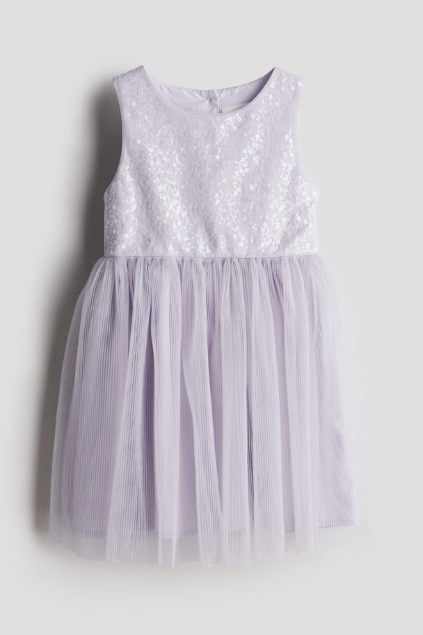 H&M Tulle Dress Light Purple