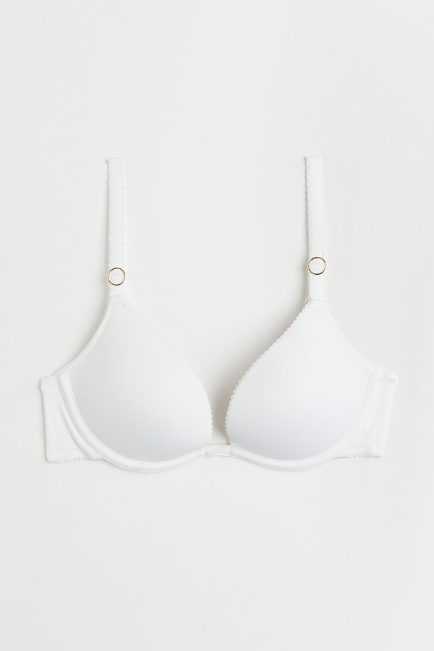 H&M Tricot Push-up Bh Wit