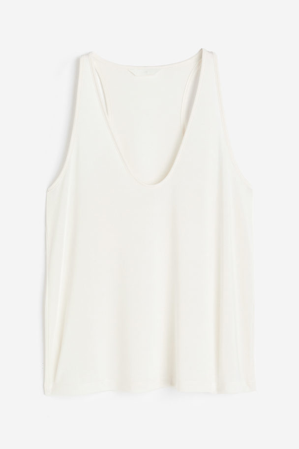 H&M Tanktop Cremefarben