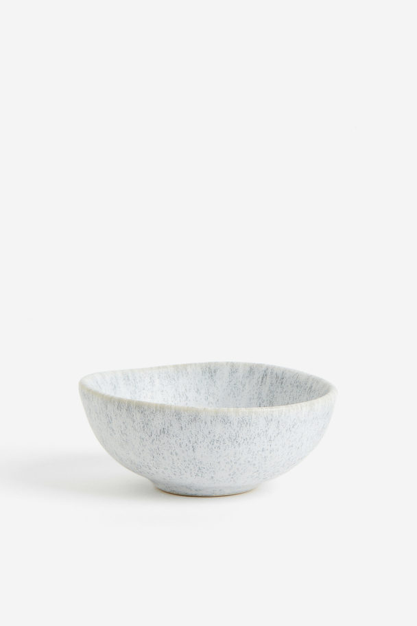 H&M HOME Small Stoneware Bowl Light Grey
