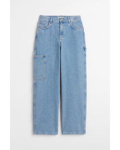 Workwear Straight Jeans Denimblå
