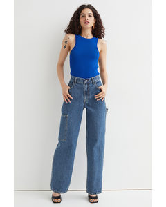 Workwear Straight Jeans Denimblå