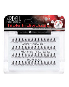 Ardell Triple Individuals Duralash Knot Free Flares Short Black