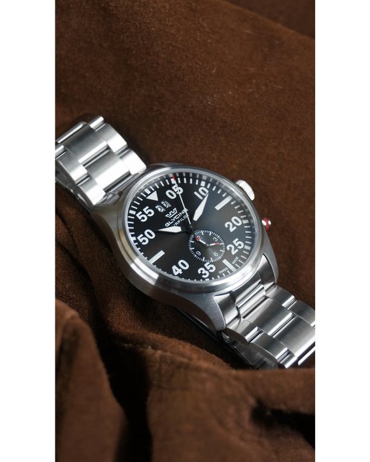 Glycine Glycine Airpilot Dual Time Gl0363 Men's Quartz Watch - 44mm