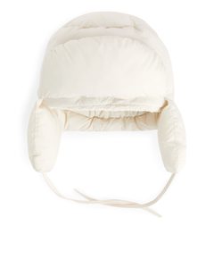 Padded Trapper Hat Off White