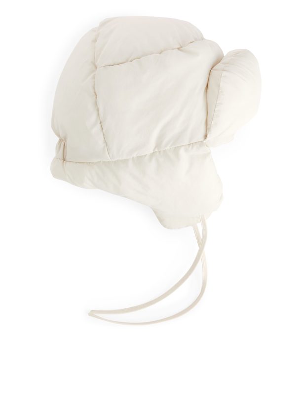 ARKET Padded Trapper Hat Off White
