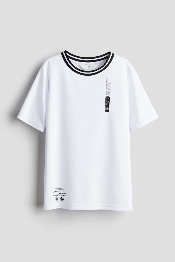 H&M Interlock Jersey T-shirt White
