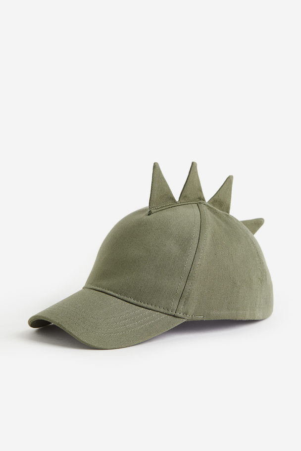 H&M Caps Med Applikasjon Kakigrønn