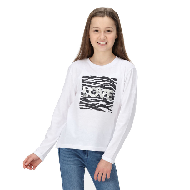 Regatta Regatta Childrens/kids Wenbie Iii Zebra Print Long-sleeved T-shirt