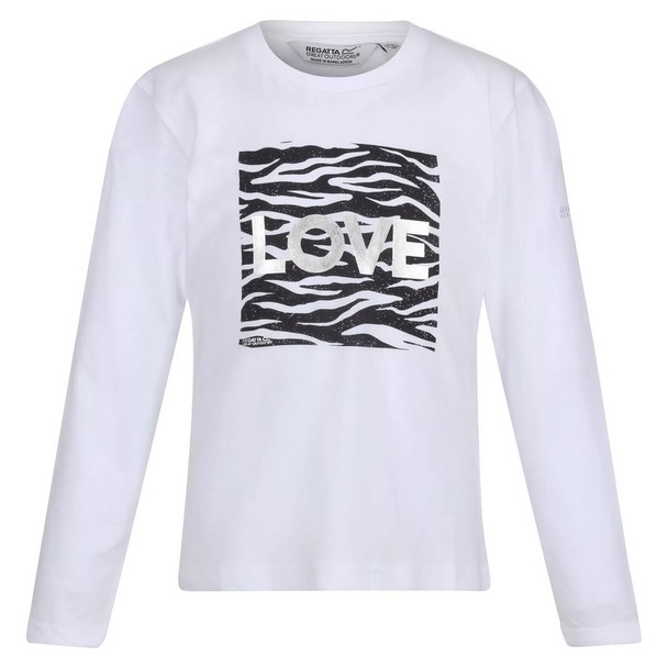 Regatta Regatta Childrens/kids Wenbie Iii Zebra Print Long-sleeved T-shirt