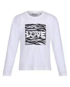 Regatta Childrens/kids Wenbie Iii Zebra Print Long-sleeved T-shirt