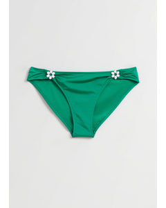 Blomstrede Bikinitrusser Smaragdgrøn