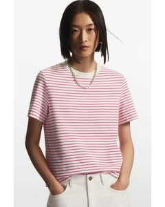 Regular-fit Heavyweight T-shirt Pink / White