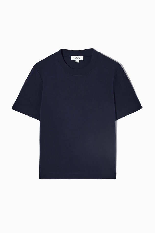 COS Enkel T-shirt Marineblå
