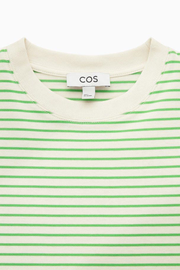 COS Regular-fit Heavyweight T-shirt Green / White
