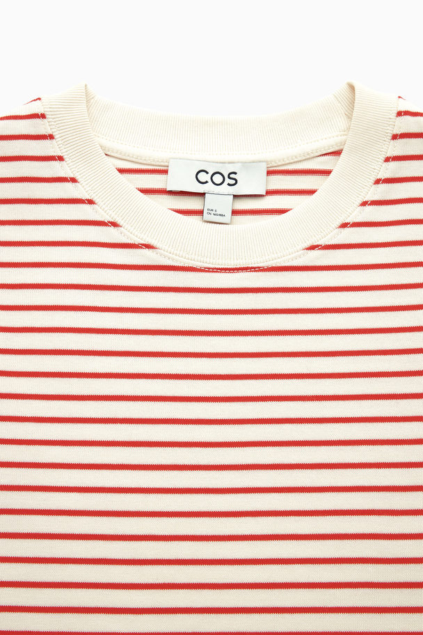 COS The Clean Cut T-shirt Röd/vit
