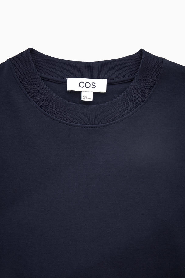 COS Enkel T-shirt Marineblå