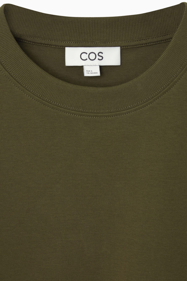 COS Clean Cut T-shirt Olive Green