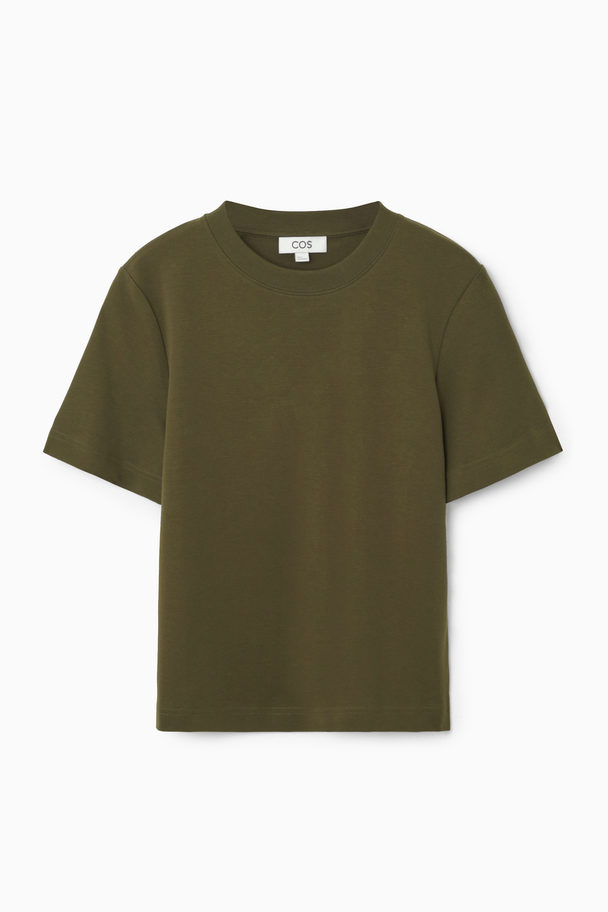 COS Clean Cut T-shirt Olive Green
