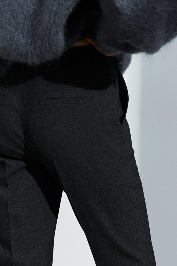 H&M Tailored Trousers Dark Grey Marl