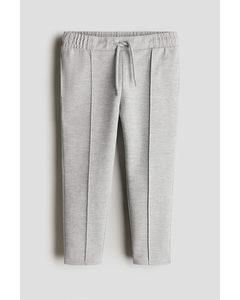 Elegante Joggpants Hellgraumeliert