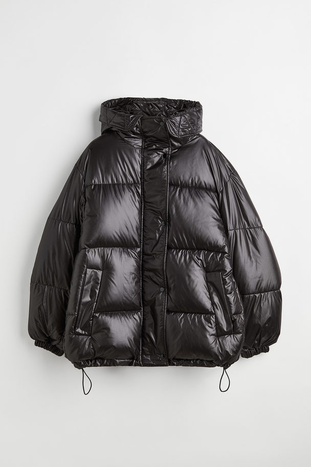 H&M Oversized Puffer Jacket Black