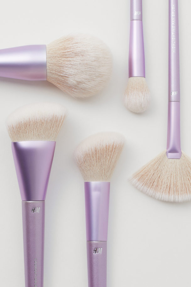 H&M 5-pack Facial Make-up Brushes Purple
