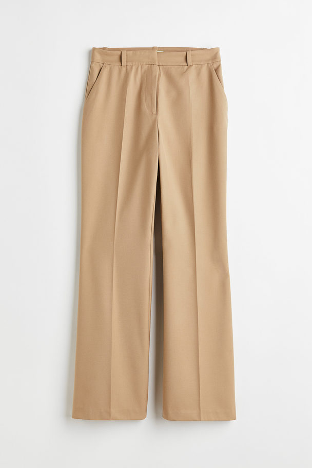 H&M Stylede Bukser Med Svaj Beige