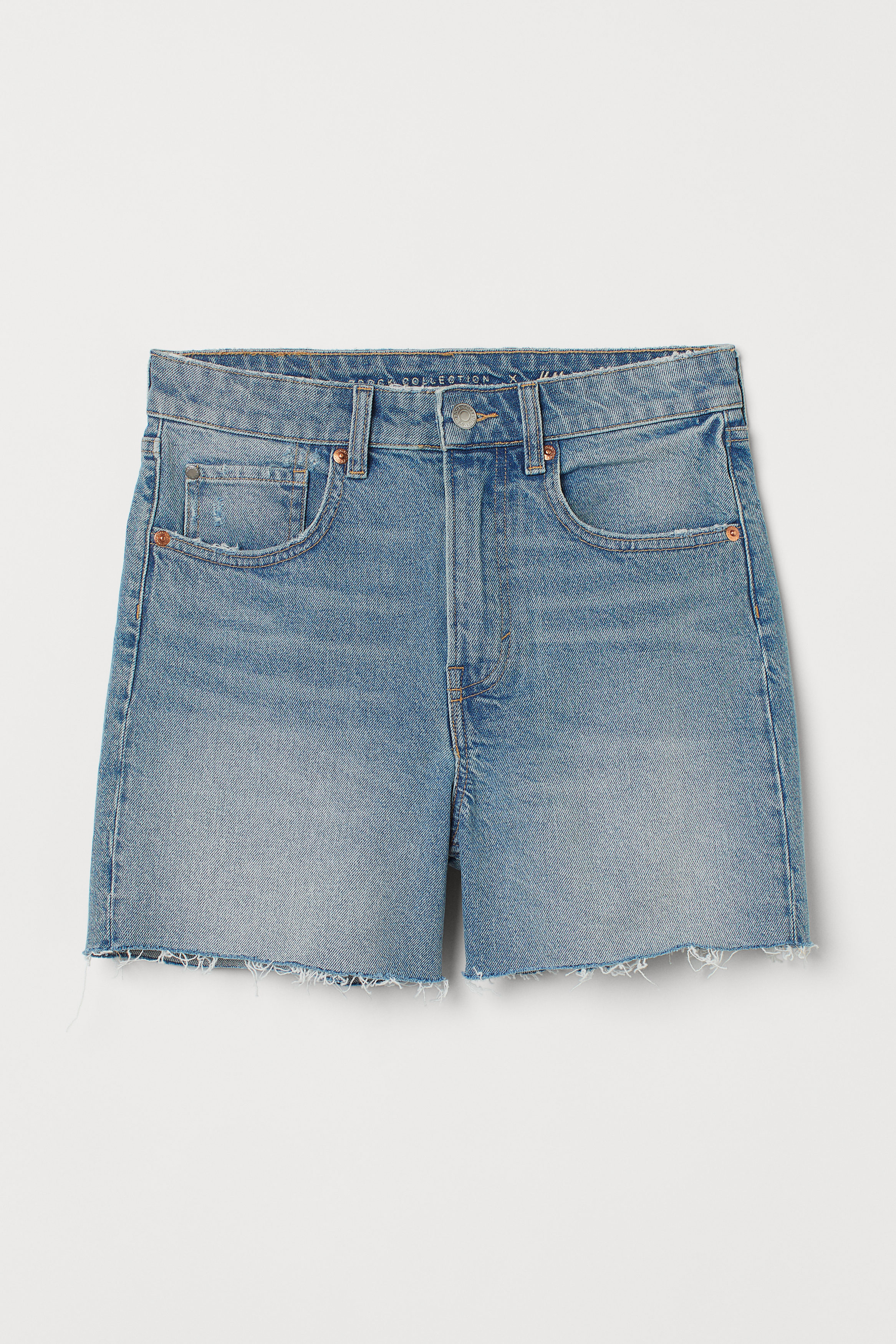 H&M Shorts jeans DAMEN Jeans Shorts jeans Destroyed Rabatt 66 % Blau 36 