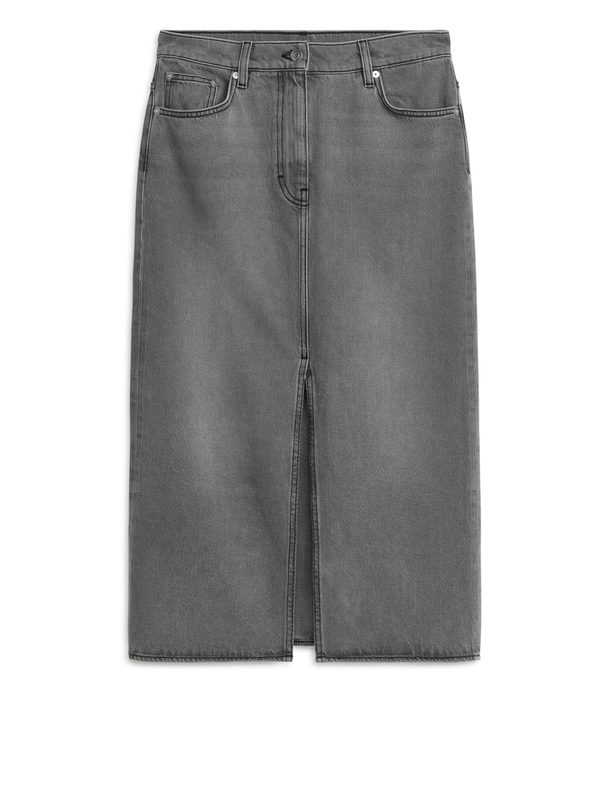 ARKET Denim Skirt Grey