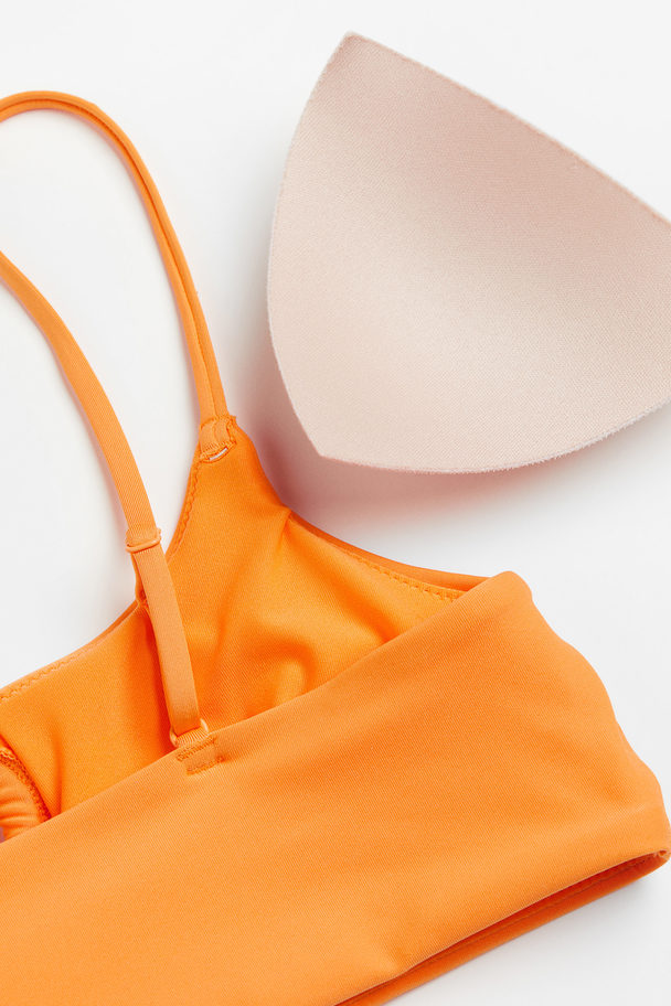 H&M Padded Bikini Top Orange
