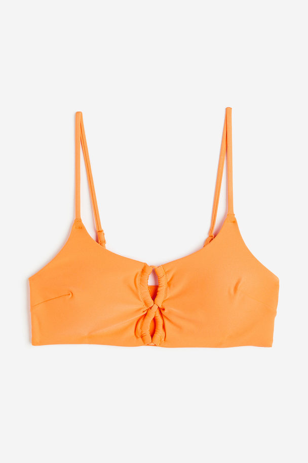 H&M Vattert Bikinitopp Orange