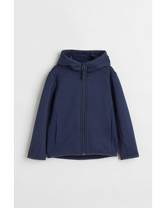Hooded Fleece Jacket Navy Blue
