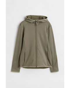 Capuchonjack Van Fleece Kakigroen