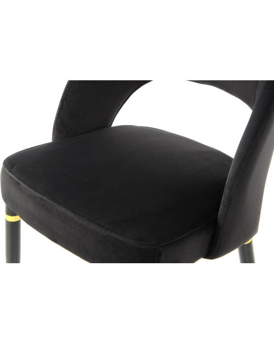 360Living Chair Courtney 525 2er-set Black / Gold