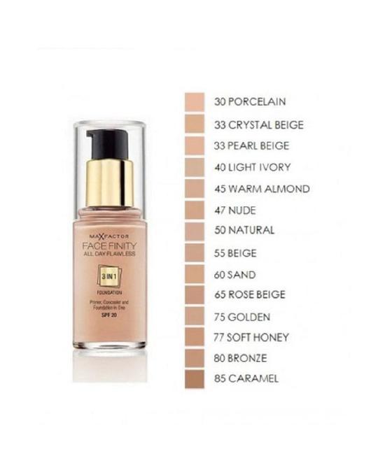 Max Factor Max Factor Facefinity 3 In 1 Foundation 55 Beige