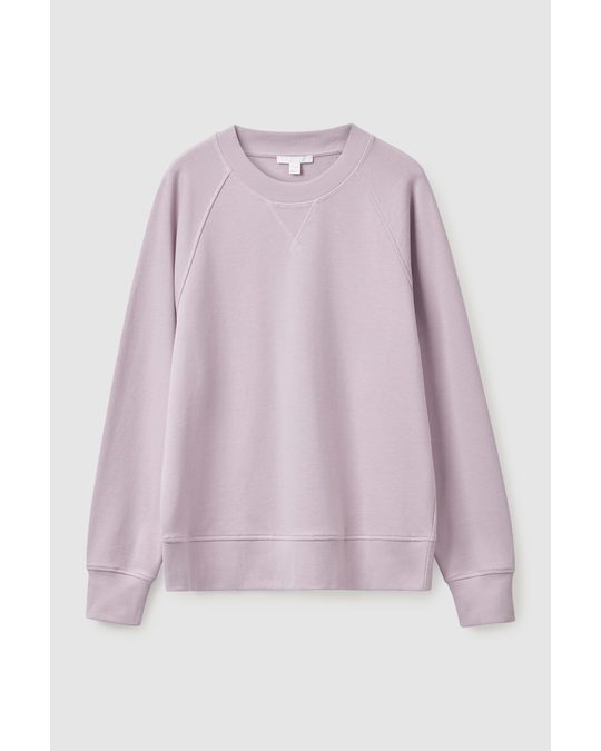 COS Relaxed-fit Terry Sweatshirt Lilac