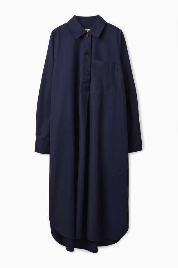COS Relaxed-fit Shirt Dress Navy