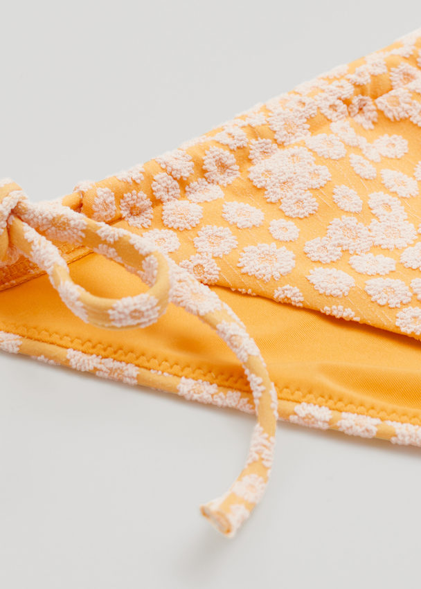 & Other Stories Textured Bikini Tie Briefs Lemon