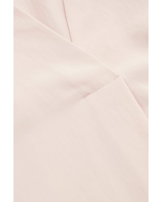 COS V-neck Tunic Dress Dusty Light Pink
