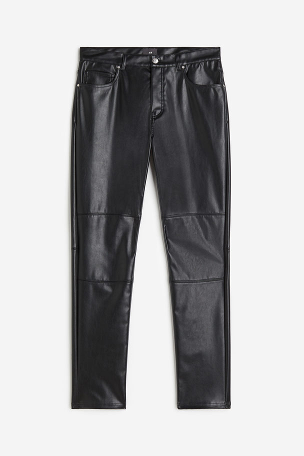 H&M Slim Fit Trousers Black
