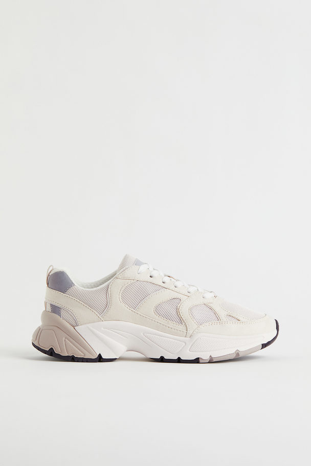 H&M Chunky Sneakers Lichtbeige