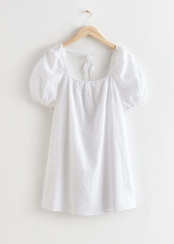 & Other Stories A-line Mini Dress White