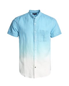 Slim Fit Short Sleeve Dyed Effect Shirt