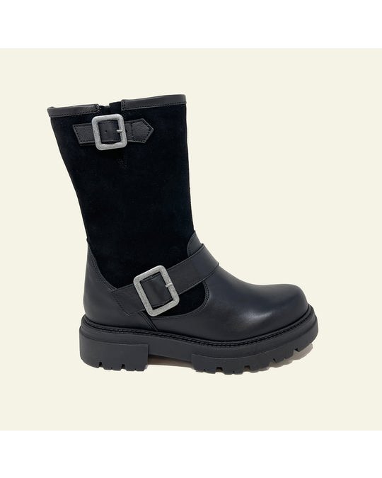 Hanks Military Boots Aspen Black Leather